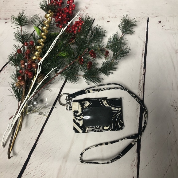 Vera Bradley Accessories - Vera Bradley black and white lanyard